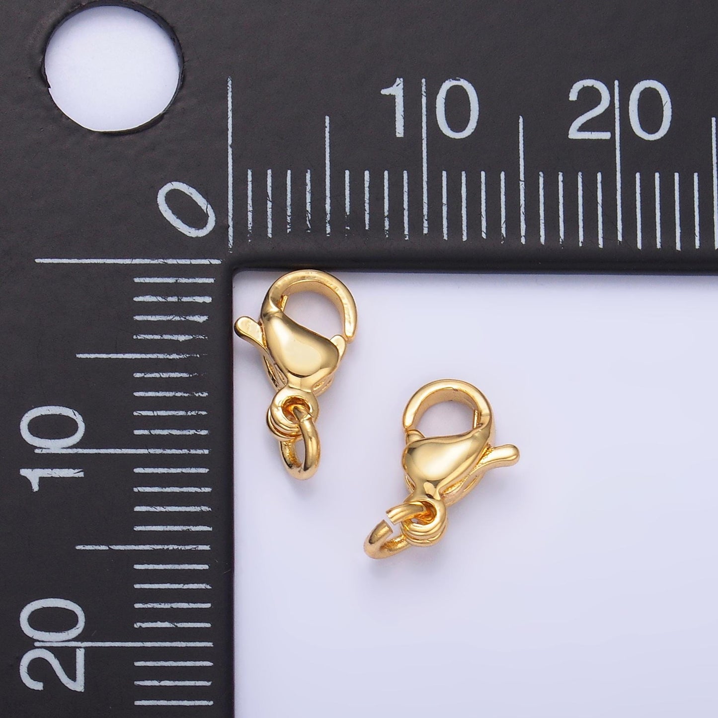 10x Stainless Steel 9mm Lobster Claw Clasps Closure Findings Set | Z-1049