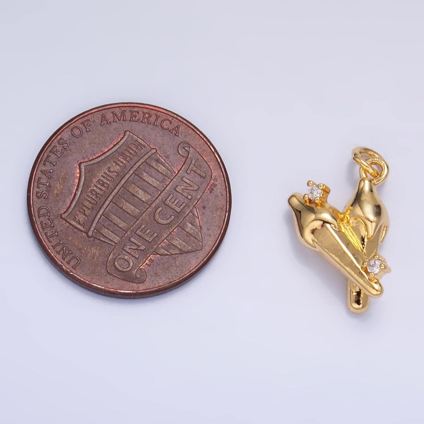 24k gold filled 15mm chili fruit puffed add-on charm | W795