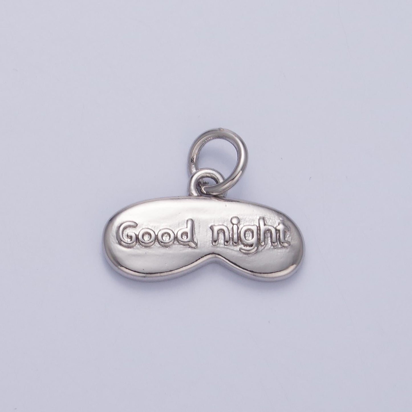 Mini Gold Sleep Mask Charm for Silver Good Night Sleep Blackout Eye Mask Pendant for Bracelet Necklace Earring Supply W416