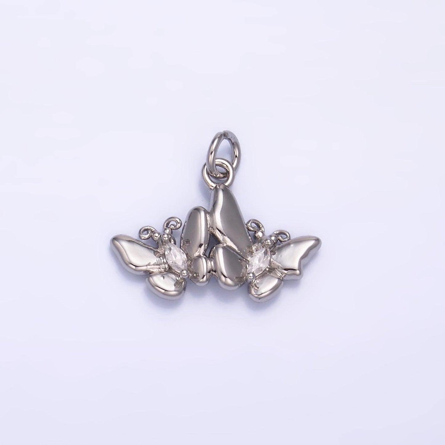 Mini Gold Butterfly Pendant 24K Gold Filled Mariposa Butterfly Charm | W828