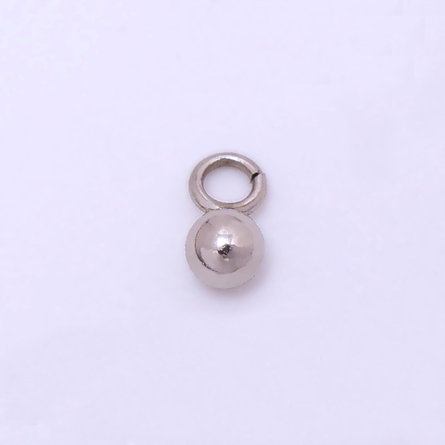 PVD Gold Stainless Steel Minimalist Ball Bead Charm in Gold & Silver Pickle Ball Charm | P737