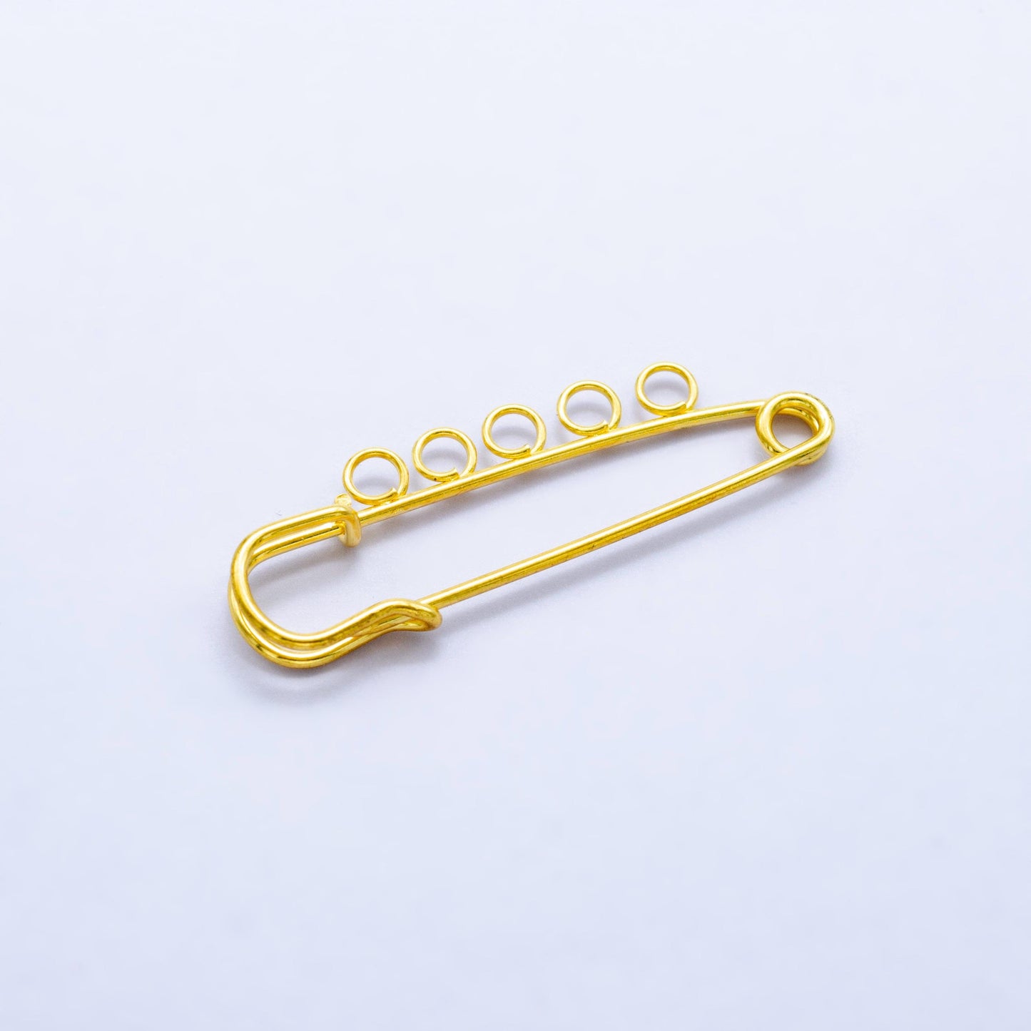 Long Gold Safety Pin Charm Supply Big Pins for Jacket Purse DIY Charm Holder Jewelry Making Z1074