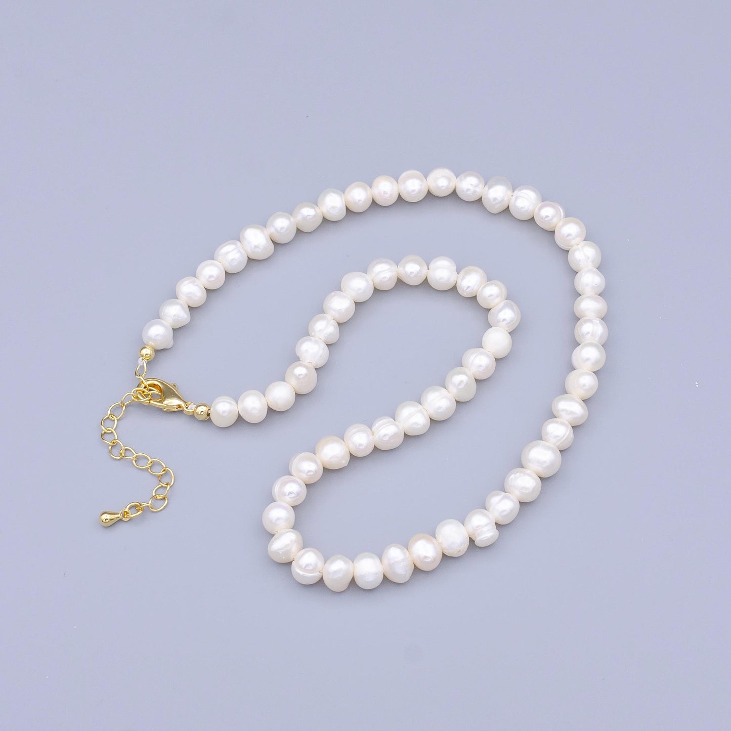 Freshwater Pearl Necklace Genuine Pearl Necklace Handmade Beaded Necklace Dainty Choker Pearl Necklace WA2914