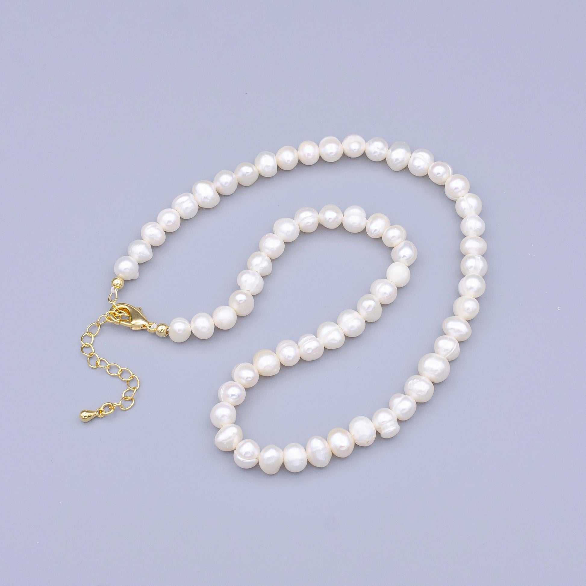 Freshwater Pearl Necklace Genuine Pearl Necklace Handmade Beaded Necklace Dainty Choker Pearl Necklace WA2914