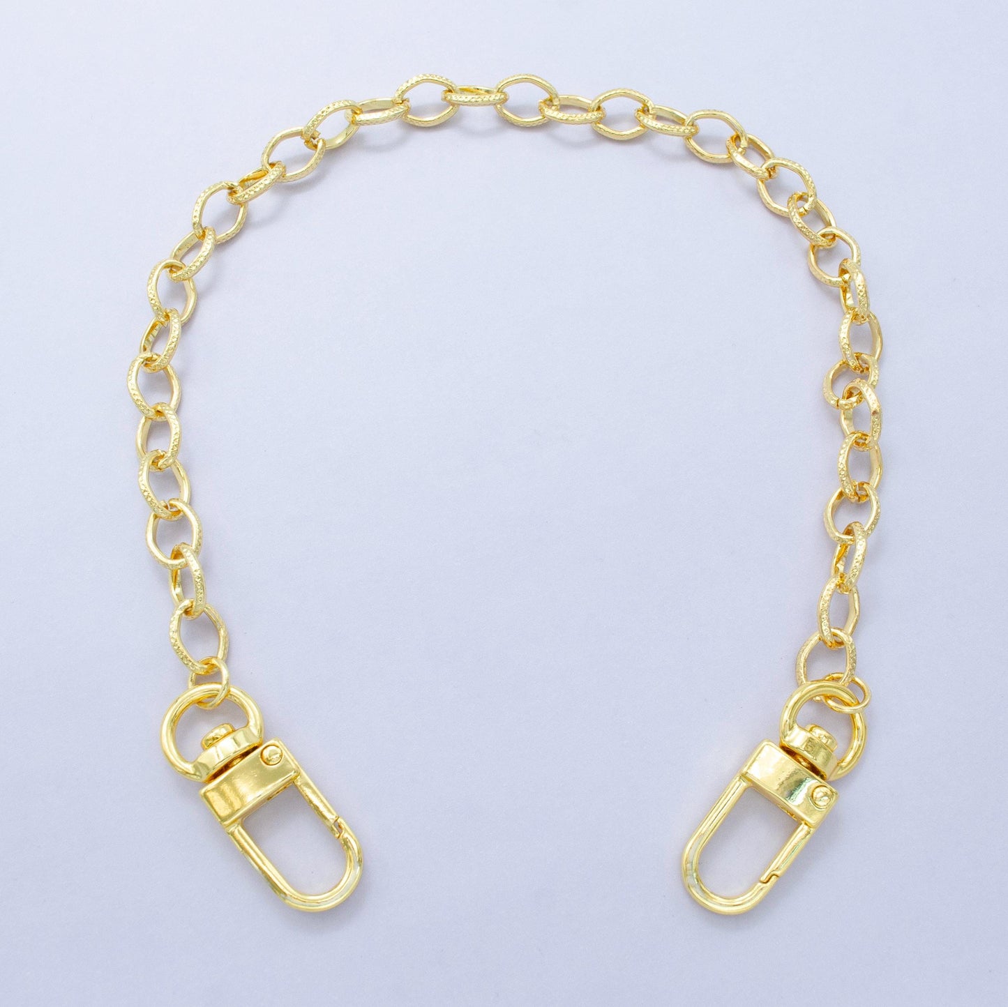 Chunky 24k Gold Filled oval Paper Clip chain 11.5 inch for Party Bag Charm Supply DIY Supply for Tote Purse Charm Jewelry Making WA-2928