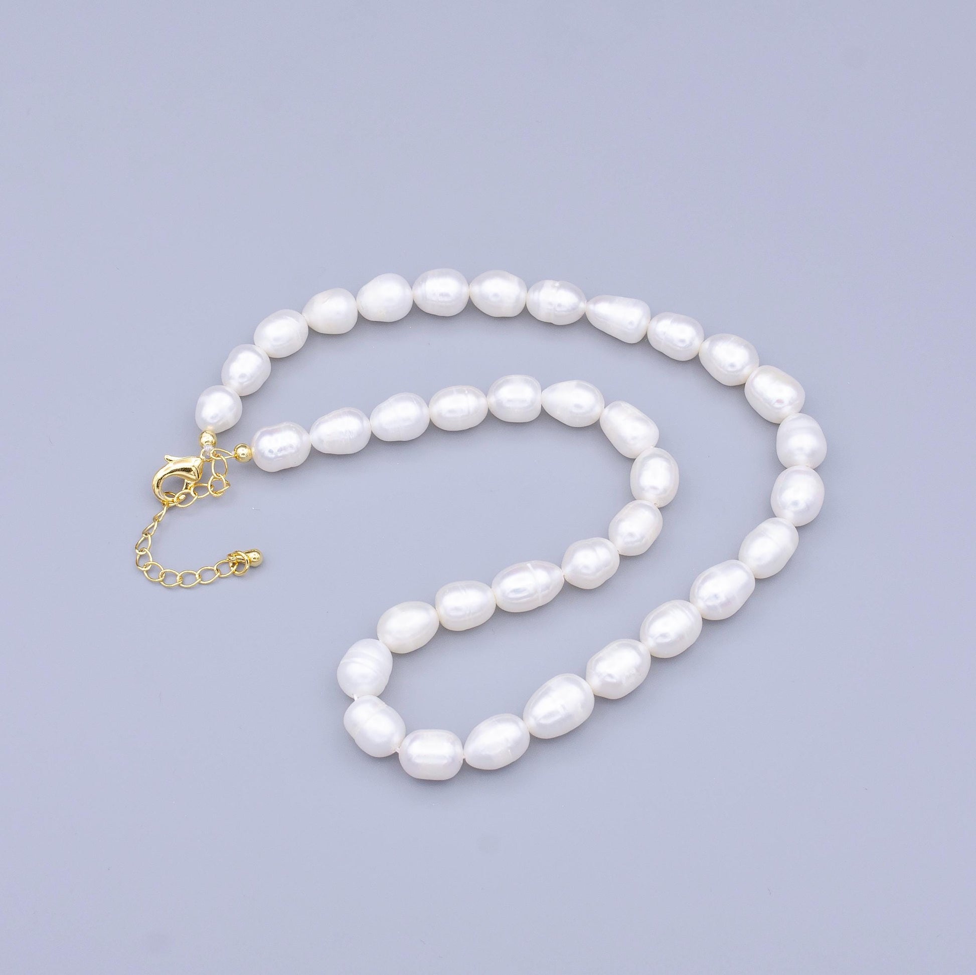 15 inch Pearl Necklace Genuine Pearl Necklace Handmade Beaded Necklace Dainty Choker Pearl Necklace WA2911