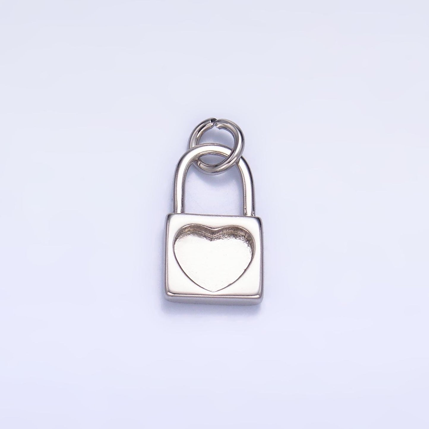 Mini Gold Padlock Charm 24k gold filled Heart charm for bracelet necklace jewelry making supply | W871
