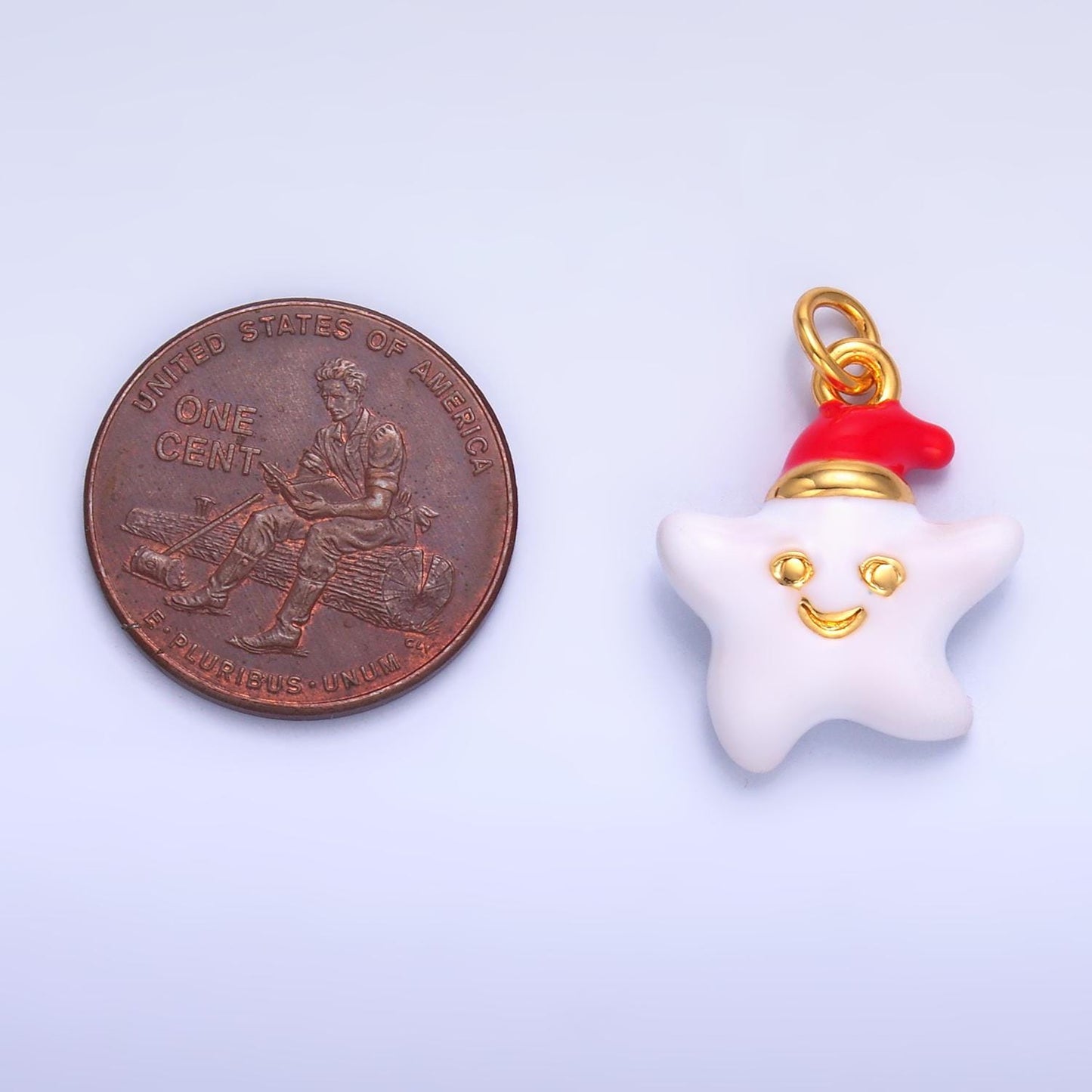 Mini White Star charm Twinkle Little Star Charm Happy Face Charm for Bracelet Earring Necklace Kids Jewelry Supply W451