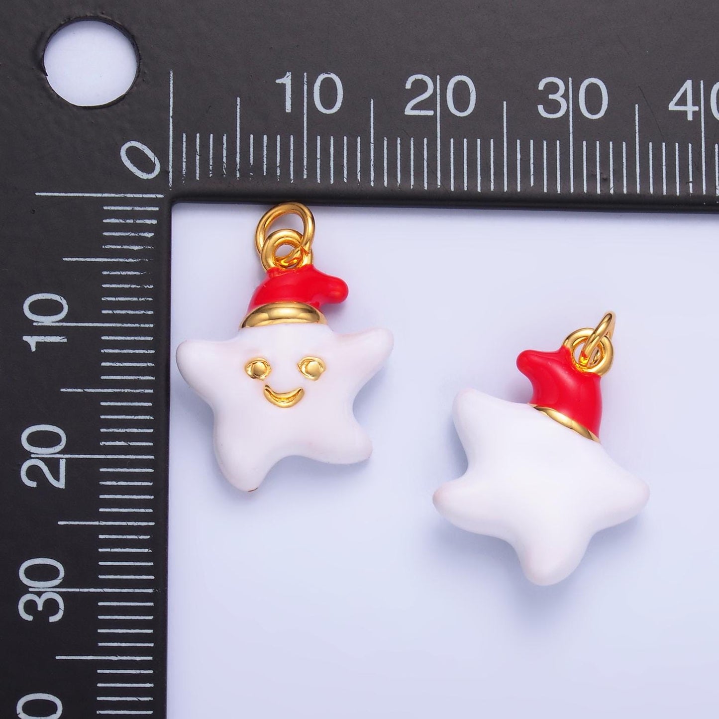 Mini White Star charm Twinkle Little Star Charm Happy Face Charm for Bracelet Earring Necklace Kids Jewelry Supply W451
