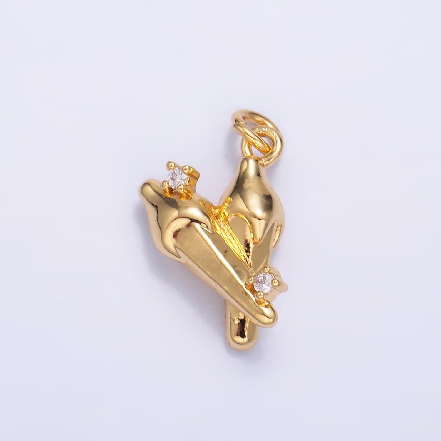 24k gold filled 15mm chili fruit puffed add-on charm | W795