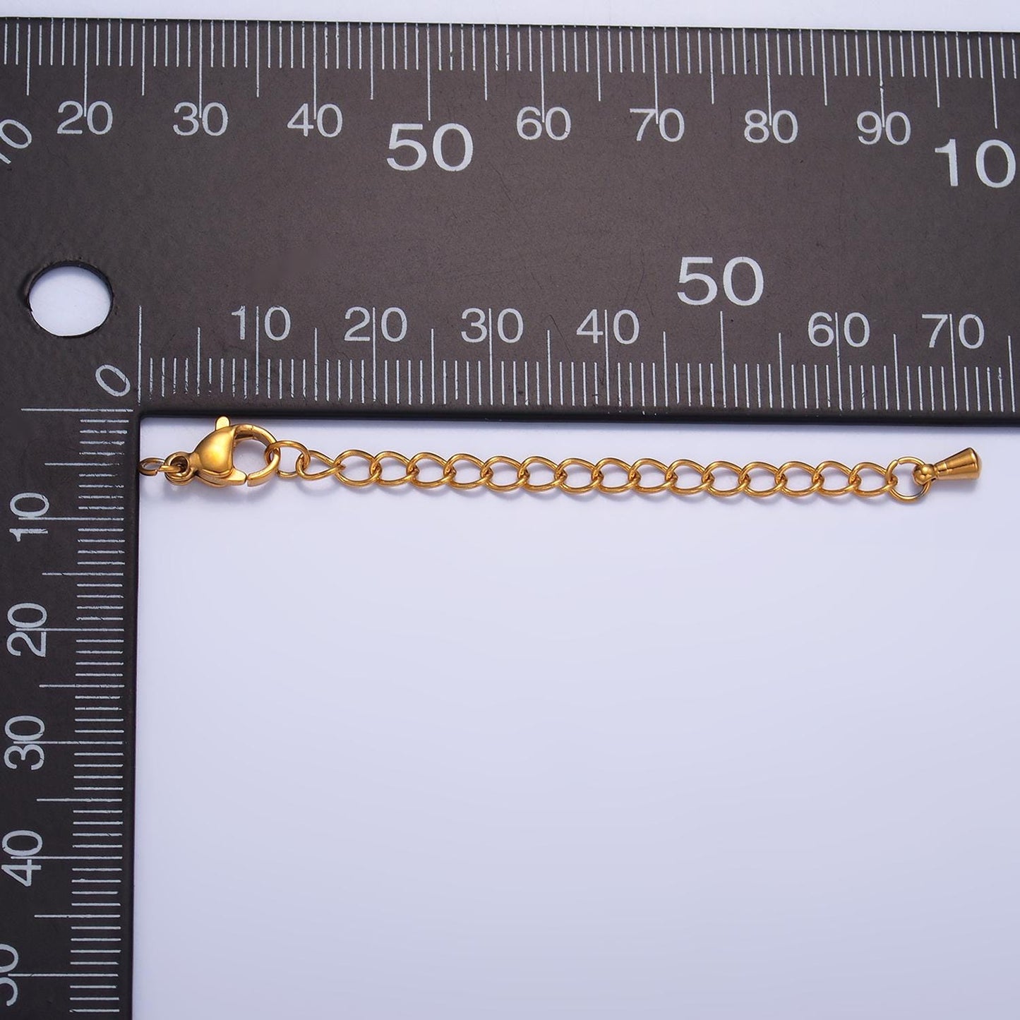 PVD Gold Stainless Steel Lobster Claw Clasps Chain Extender Finding for Necklace Bracelet | Z1059