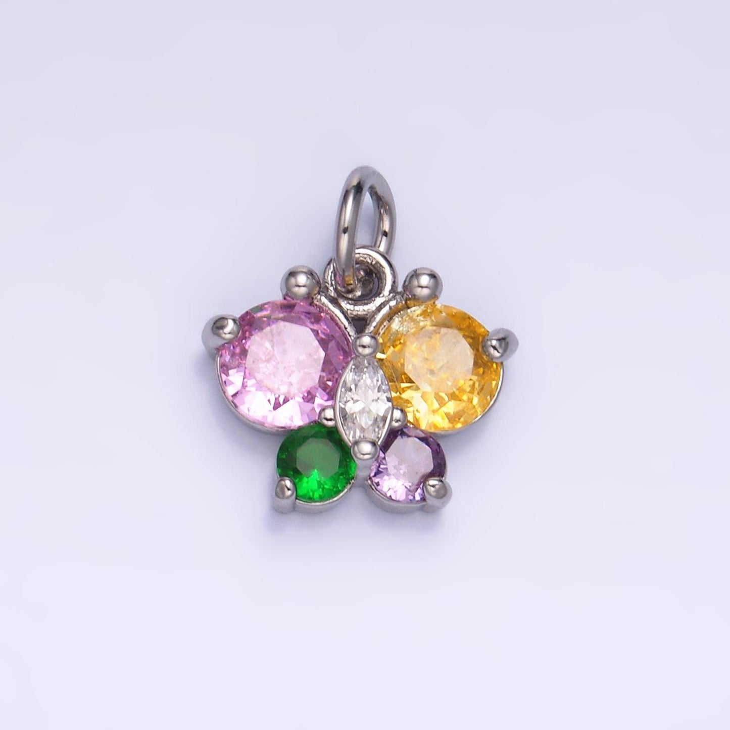 Mini 24k gold filled butterfly charm Multi Color mariposa charm for bracelet necklace earring component | M806