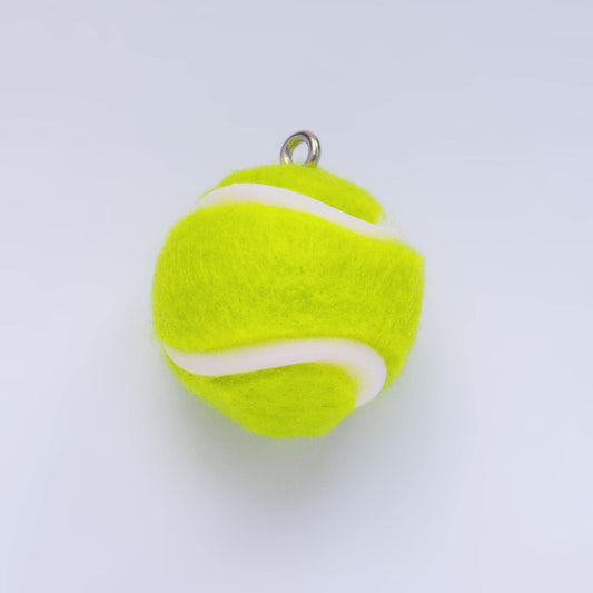 Green Fuzzy Tennis Ball Charm Tennis Sport Lovers for Bag Charm Earring Tumbler Key Chain Charm M538