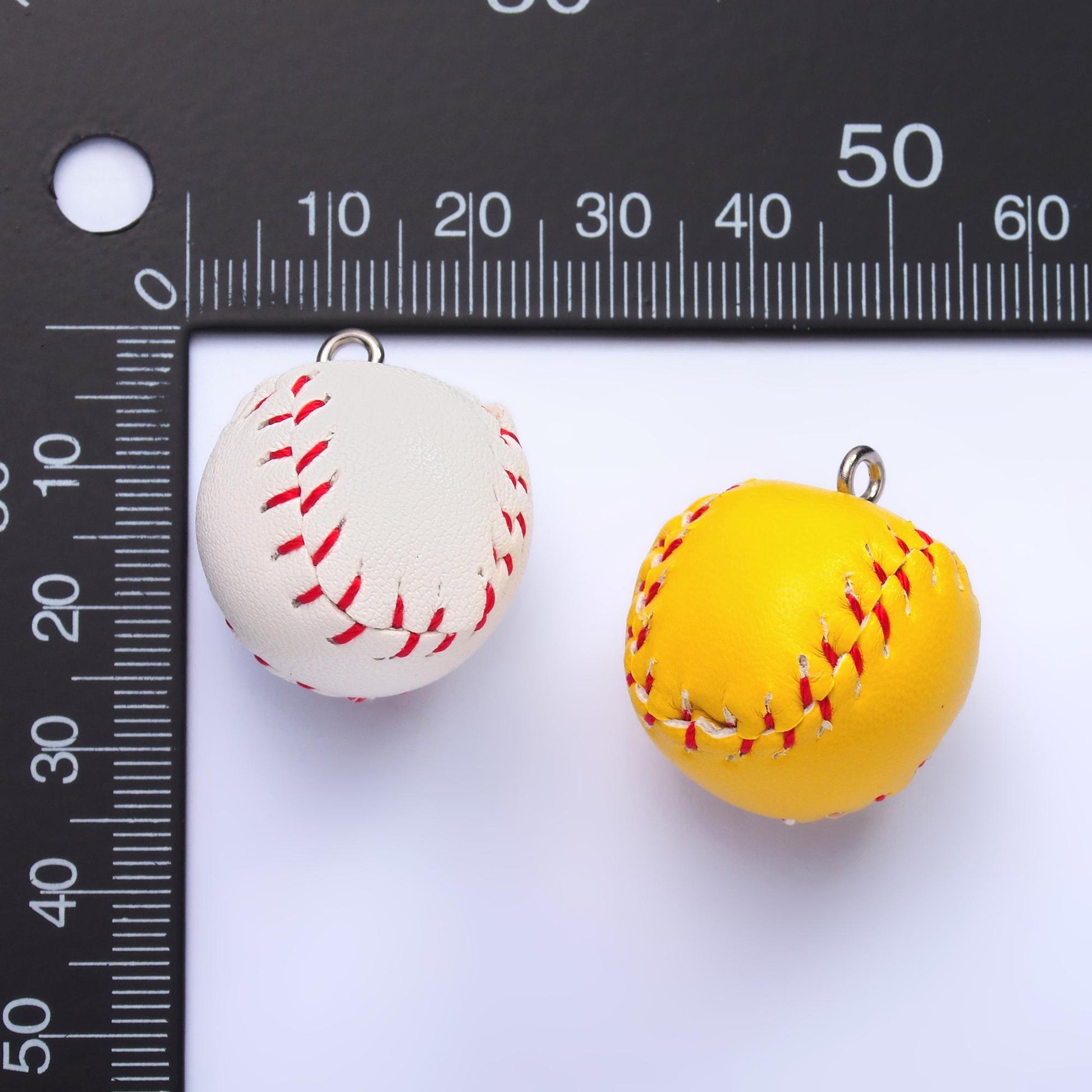 3D Baseball Softball Charm Sport Team Club Lovers for Bag Charm Earring Tumbler Key Chain Charm M466