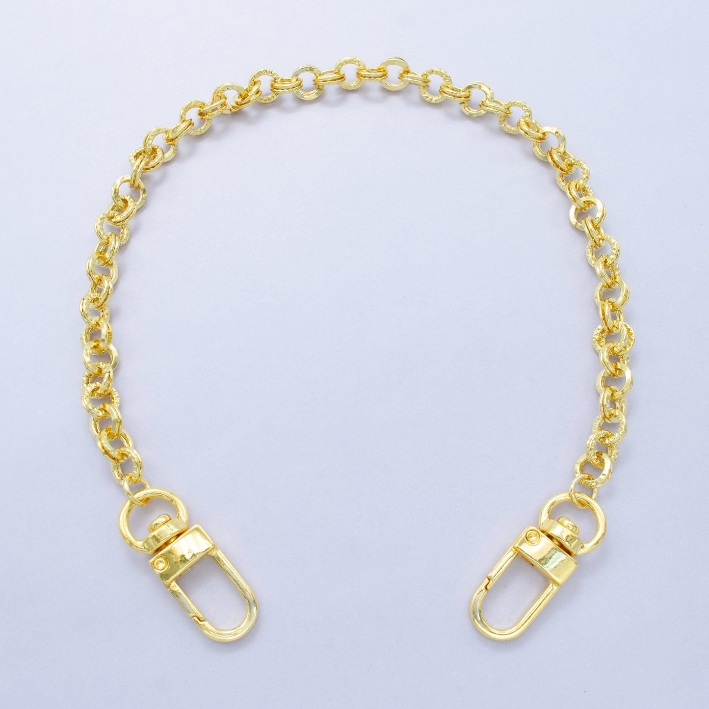 Long 24k Gold Filled Dainty Rolo chain 11.5 inch for Party Bag Charm Supply DIY Supply for Purse Charm Jewelry Making WA-2927