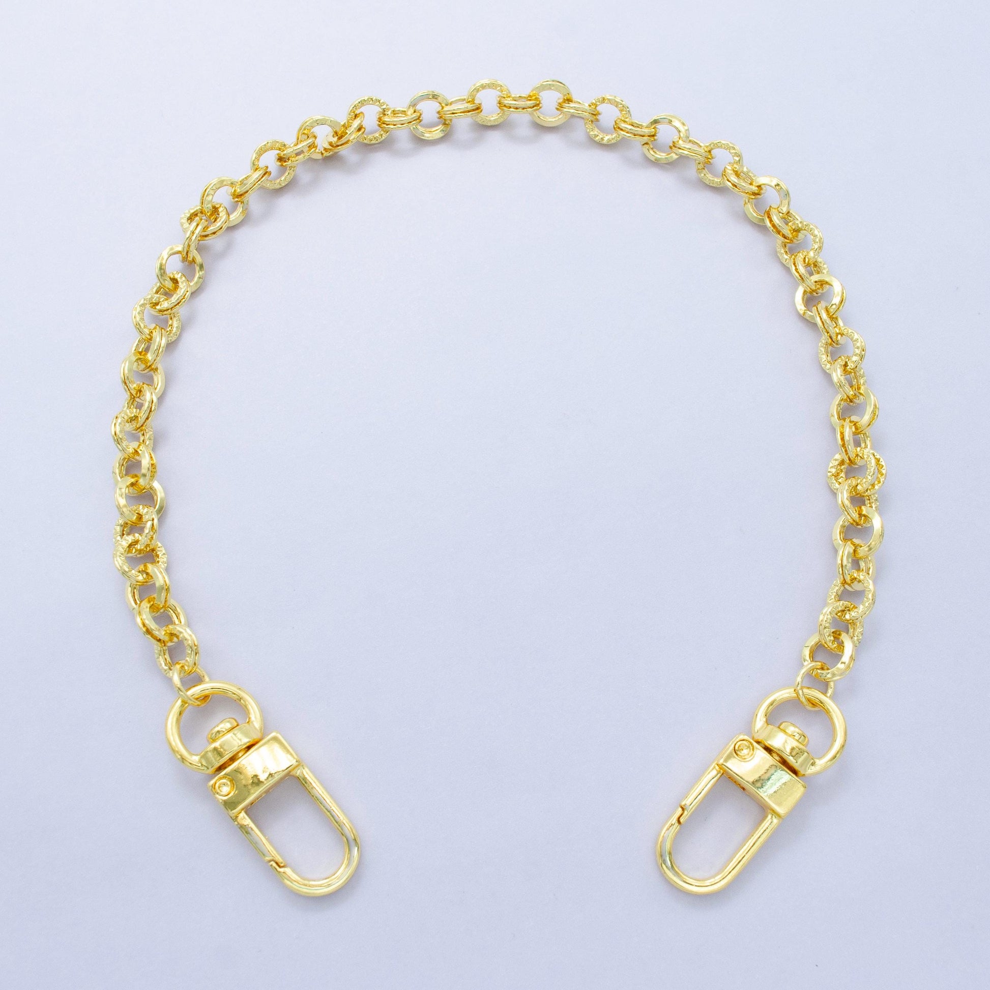 Long 24k Gold Filled Dainty Rolo chain 11.5 inch for Party Bag Charm Supply DIY Supply for Purse Charm Jewelry Making WA-2927