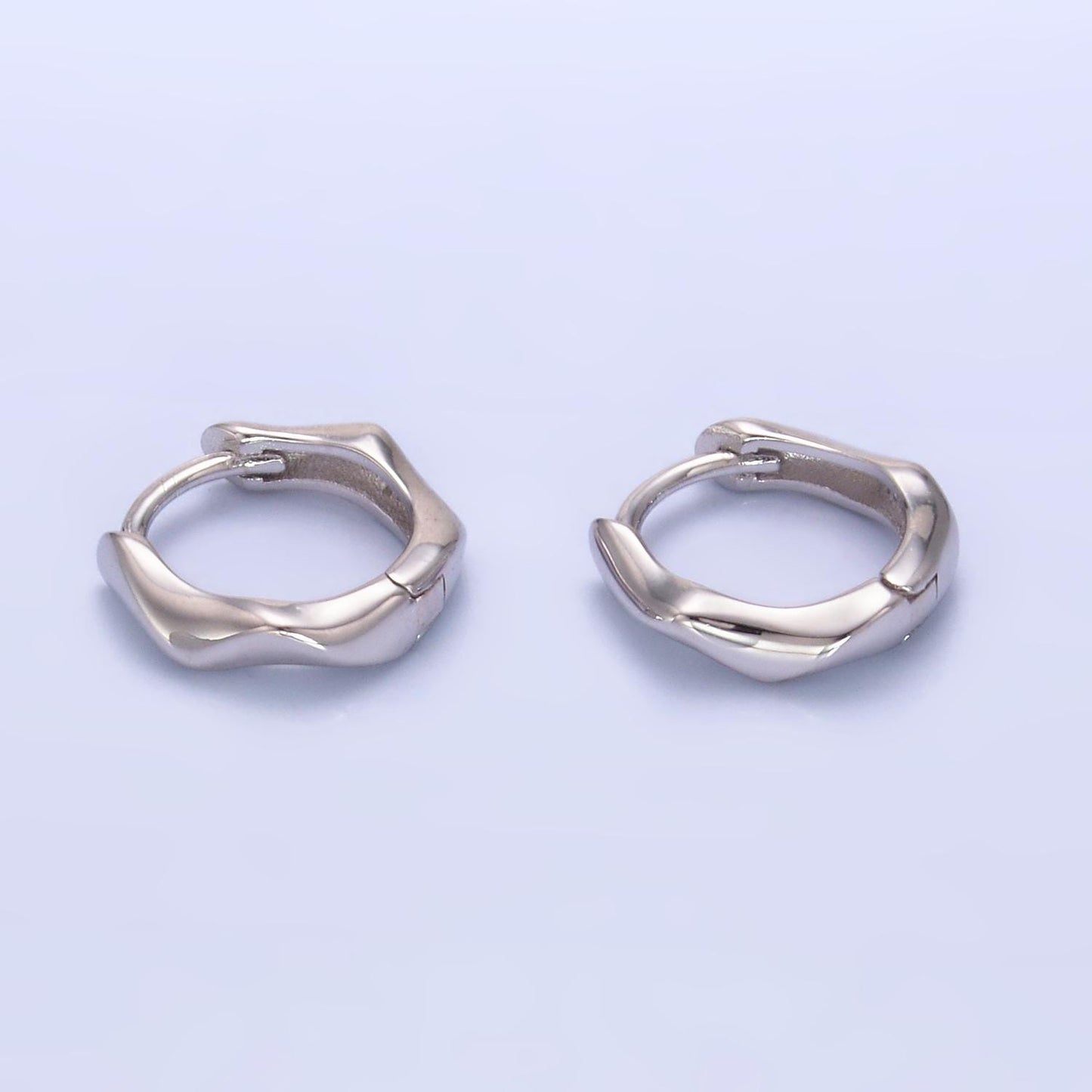Minimalist Sterling Silver Huggie Earrings 12mm Classic Lever Back Huggie Earrings Lightweight Earrings Mother Day Gift idea SL-579