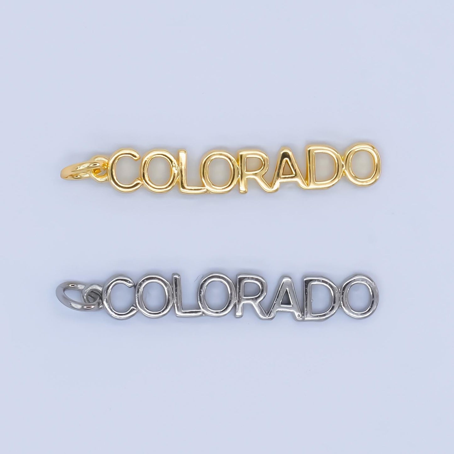 18k gold filled state california new york florida chicago charm necklace bracelet for diy jewelry making supply travel charm inspired d814