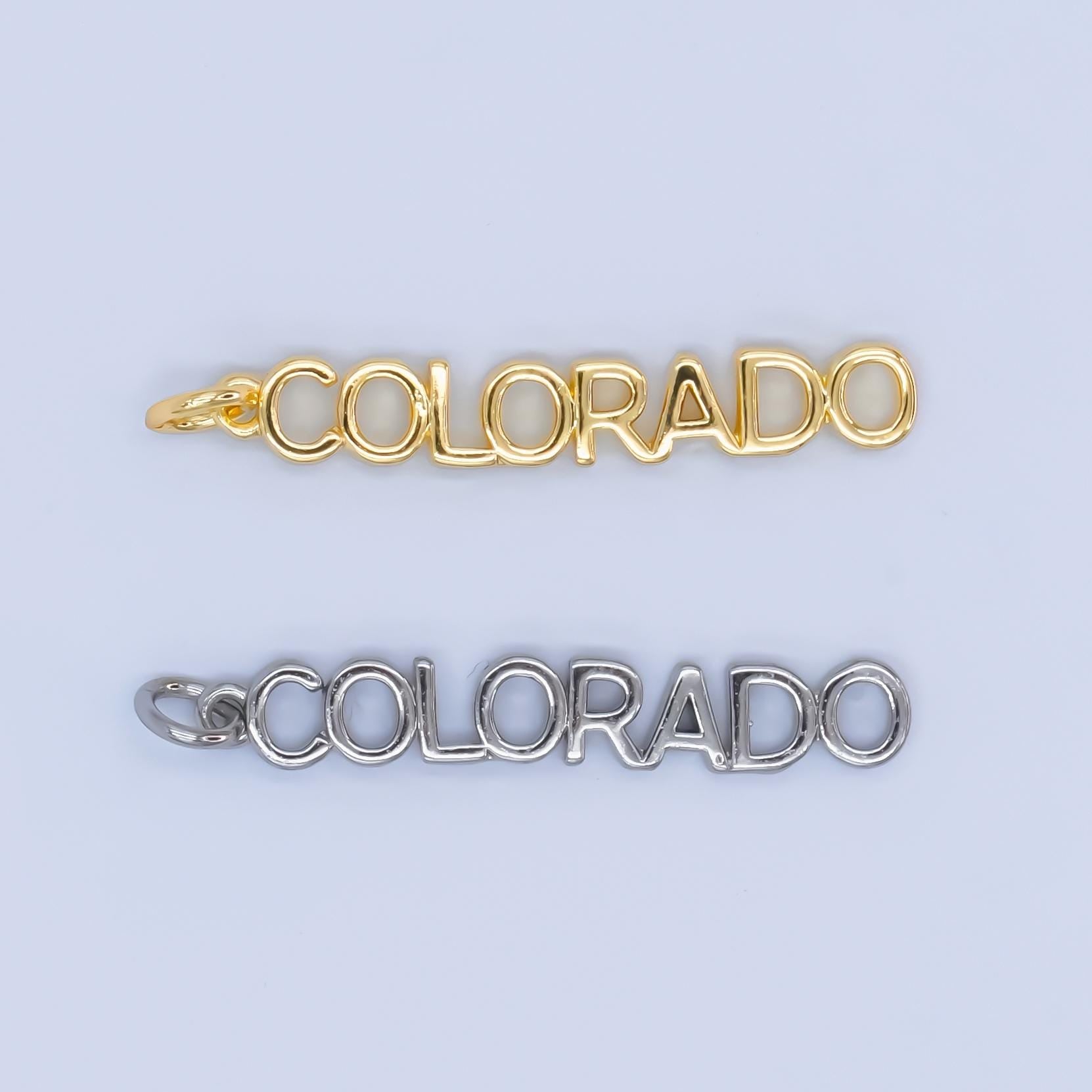 18k gold filled state california new york florida chicago charm necklace bracelet for diy jewelry making supply travel charm inspired d814
