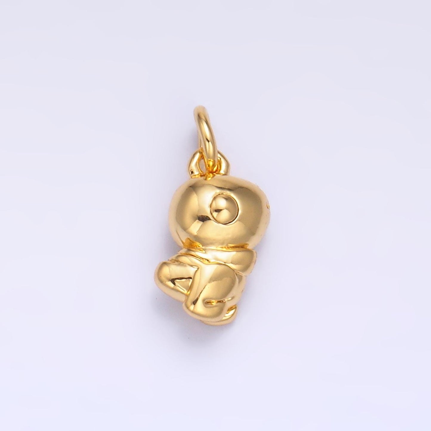 Silver Dino Charm 24K Gold Filled Dinosaurs Pendant Animal Bracelet Necklace for DIY Jewelry Making Supply W-87