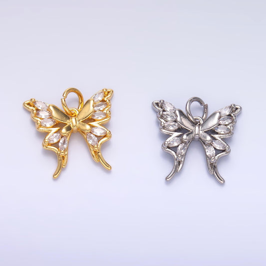 Mini Gold Butterfly Charm 24k gold filled Insect Animal charm for bracelet necklace jewelry making supply | C-020