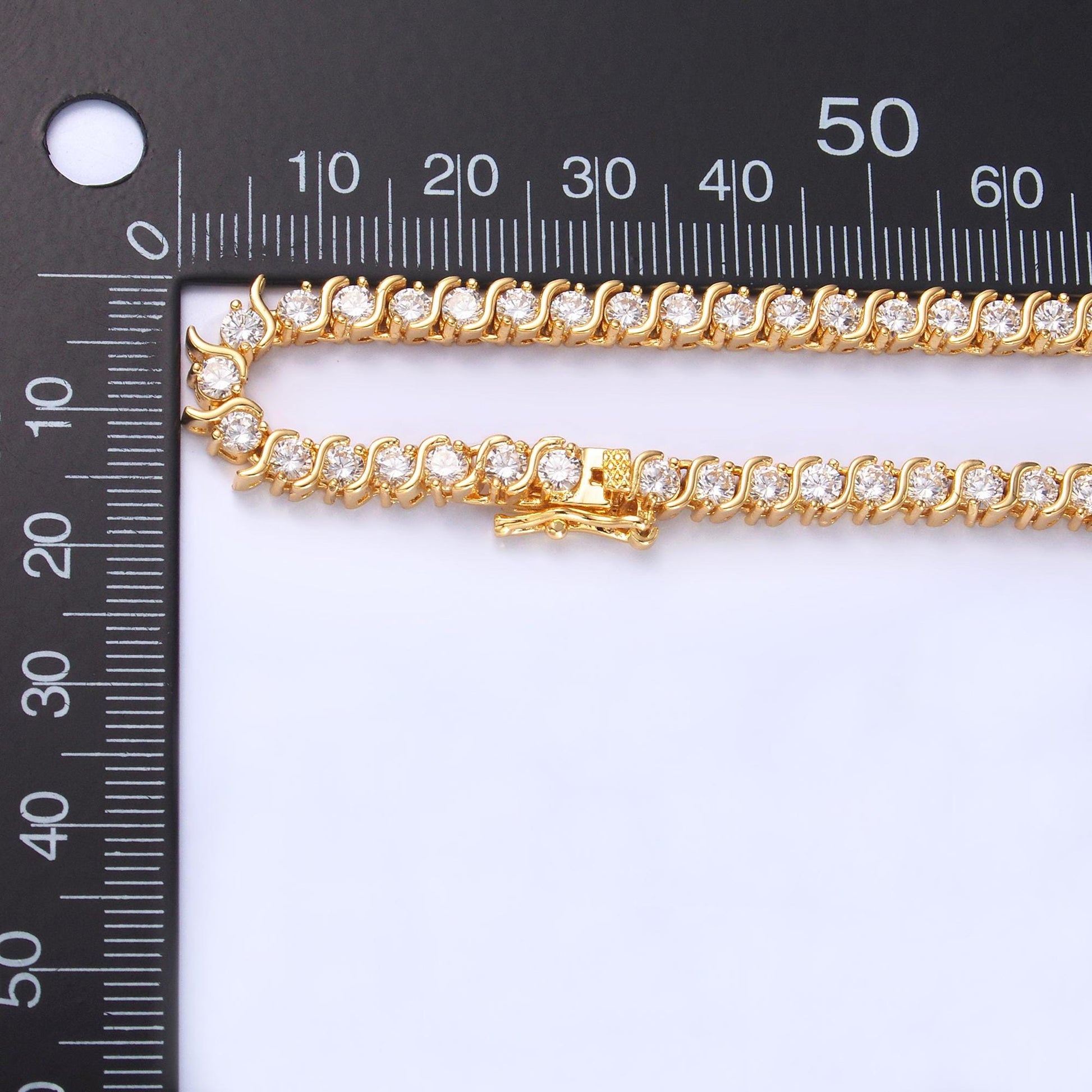 Swirl Round Cubic Zirconia Tennis Necklace CZ Diamond Necklace 14K Gold Filled Choker Necklace Gift for her WA-3028