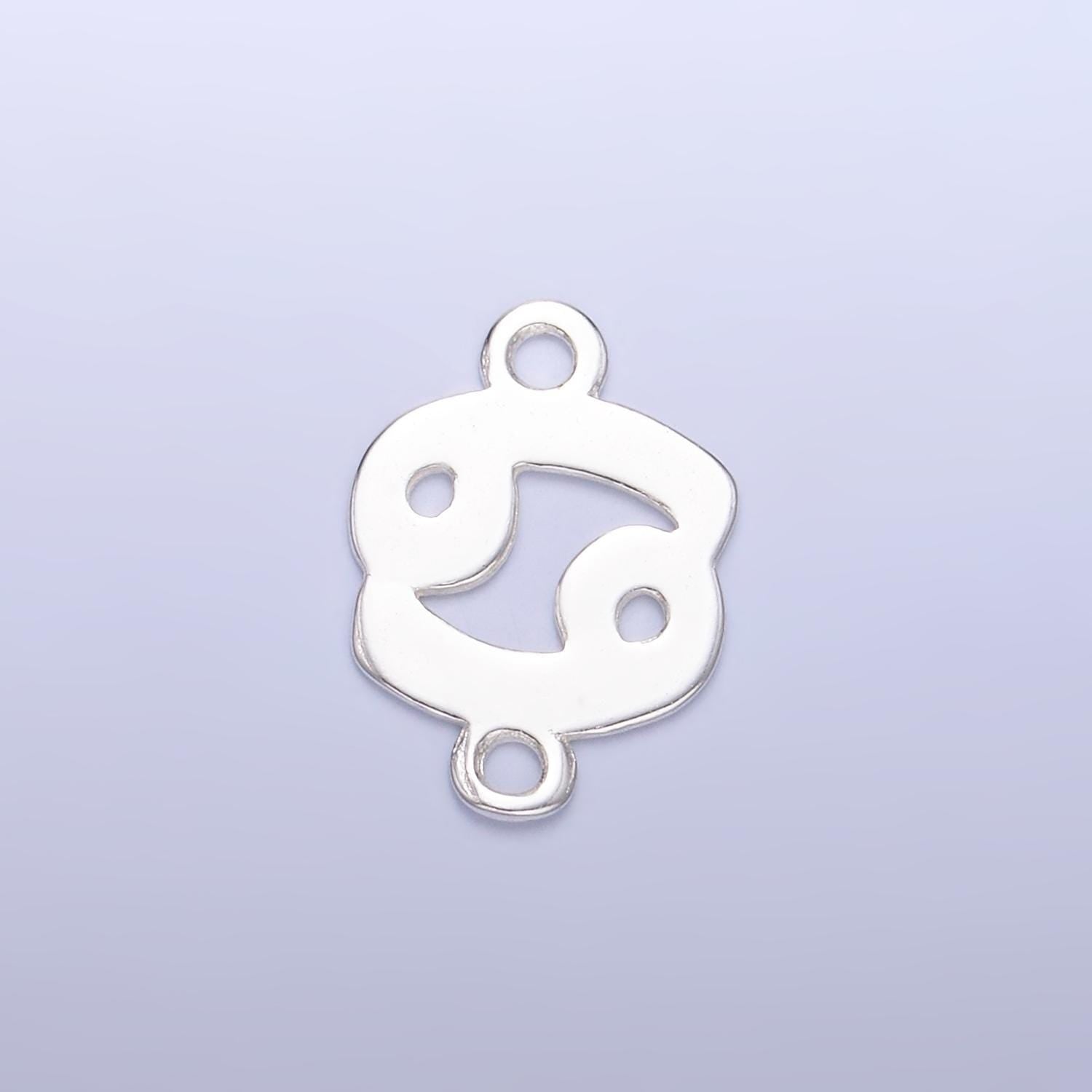 Sterling Silver Zodiac Sign Connector Astrology Constellations Link Connector for Necklace Bracelet Jewelry Making Supply SL573
