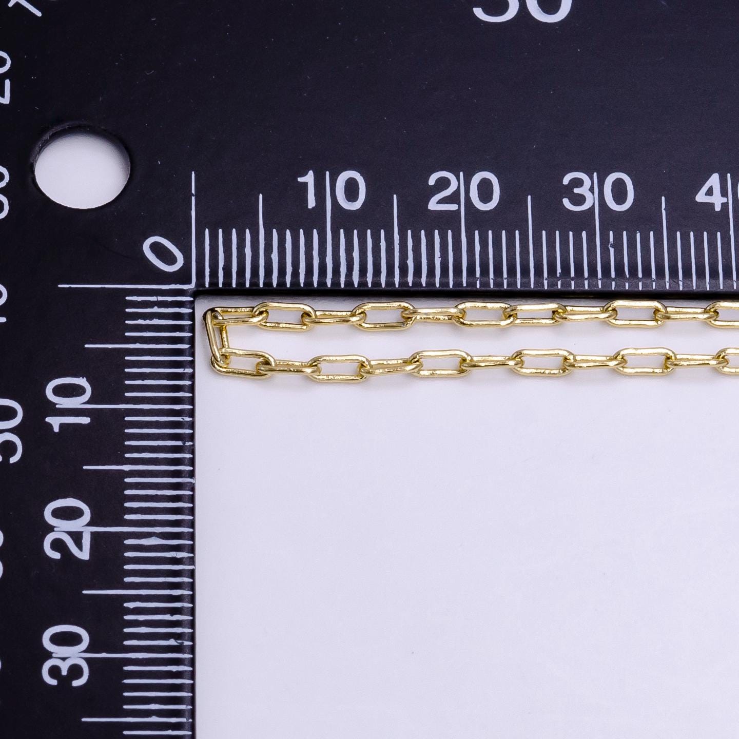 14K Gold Filled 2mm Paperclip 18 Inch, 16 Inch, 20 Inch Paperclip Choker Layering Chain Necklace | WA-2225 - WA-2227