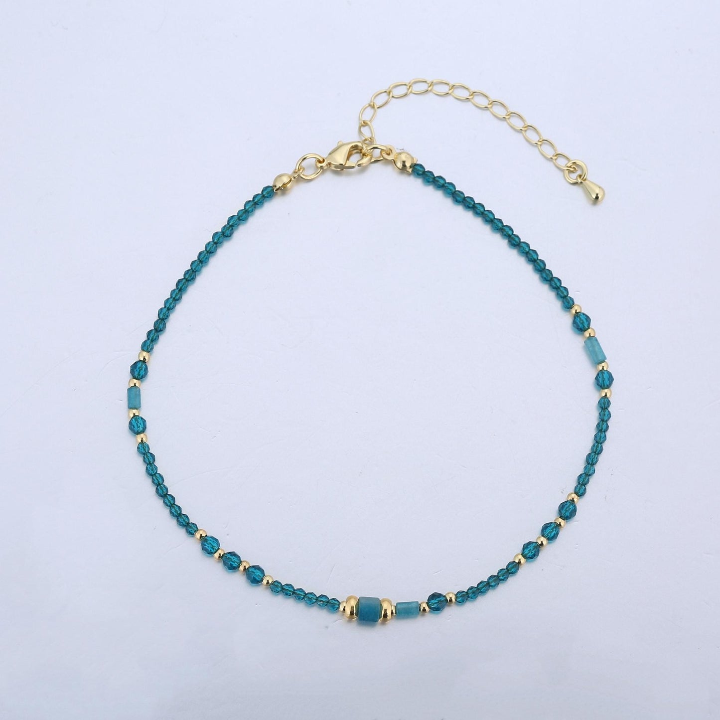 Handcrafted Beaded Anklets for Summer Jewelry Handmade Gift Idea 9 inch Long WA2947