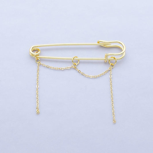 Supply for Safety Pin Brooch Charm Making for Bag Knit Shirt Purse Charm Pin Backpack Charm Jewelry Making Supply Trend WA3046