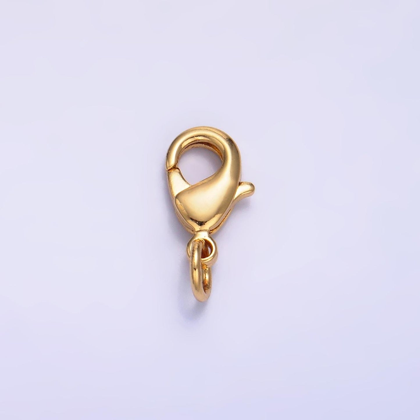 24k gold filled 8mm, 10mm, 12mm, 15mm lobster claw clasps closure findings supply for jewelry making | Z1068