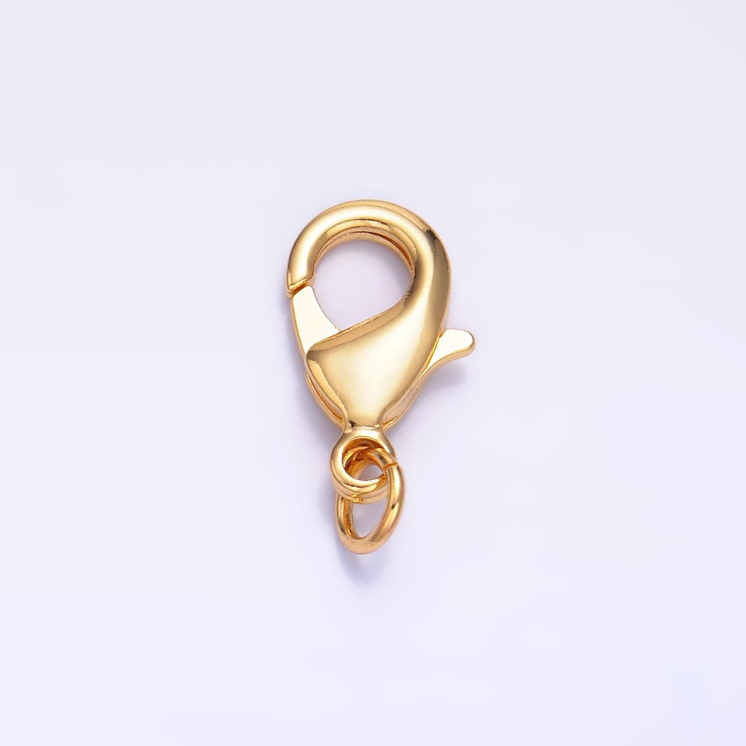 24k gold filled 8mm, 10mm, 12mm, 15mm lobster claw clasps closure findings supply for jewelry making | Z1068