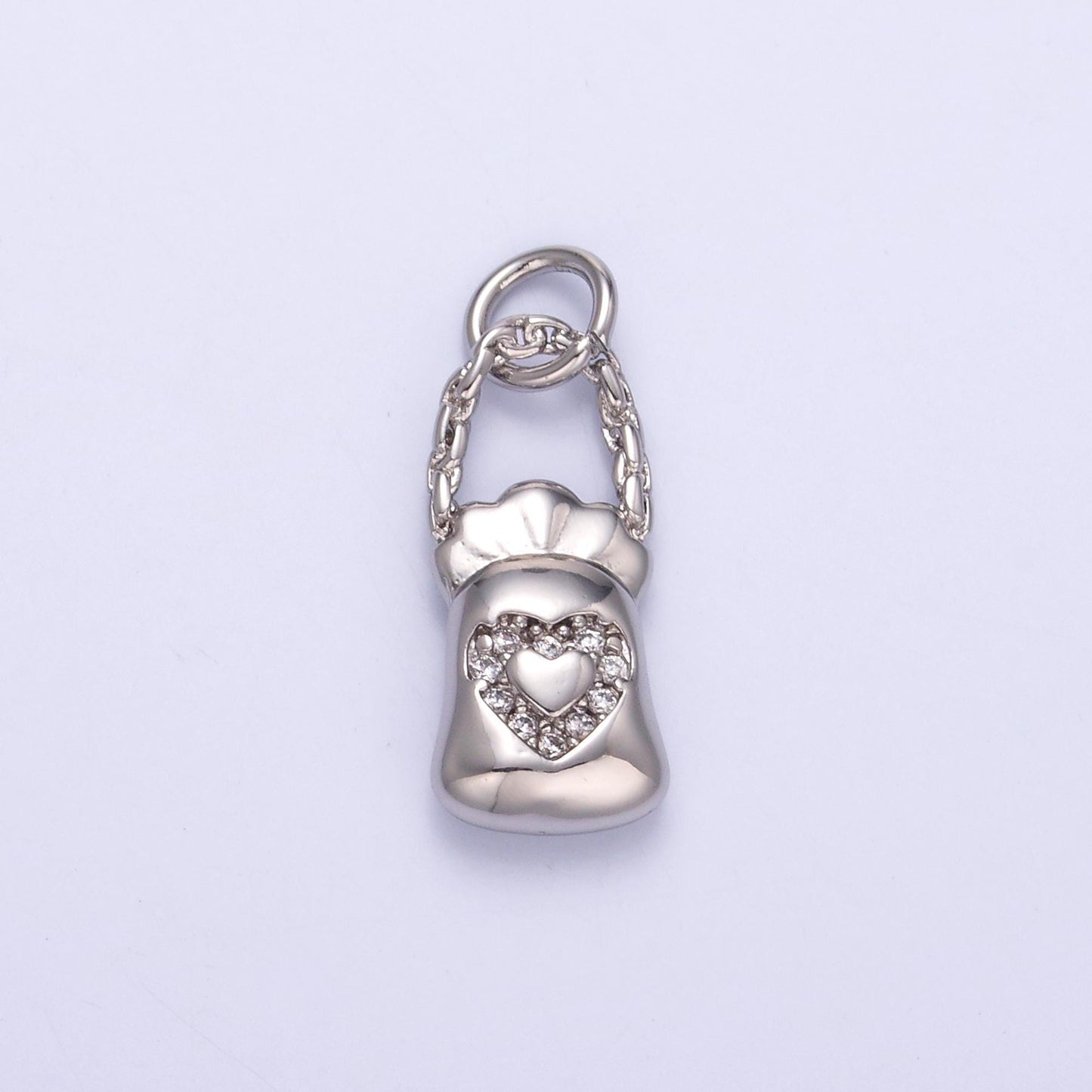 24k golf filled bag of love charm pendant for bracelet necklace charm Cute Jewelry C043