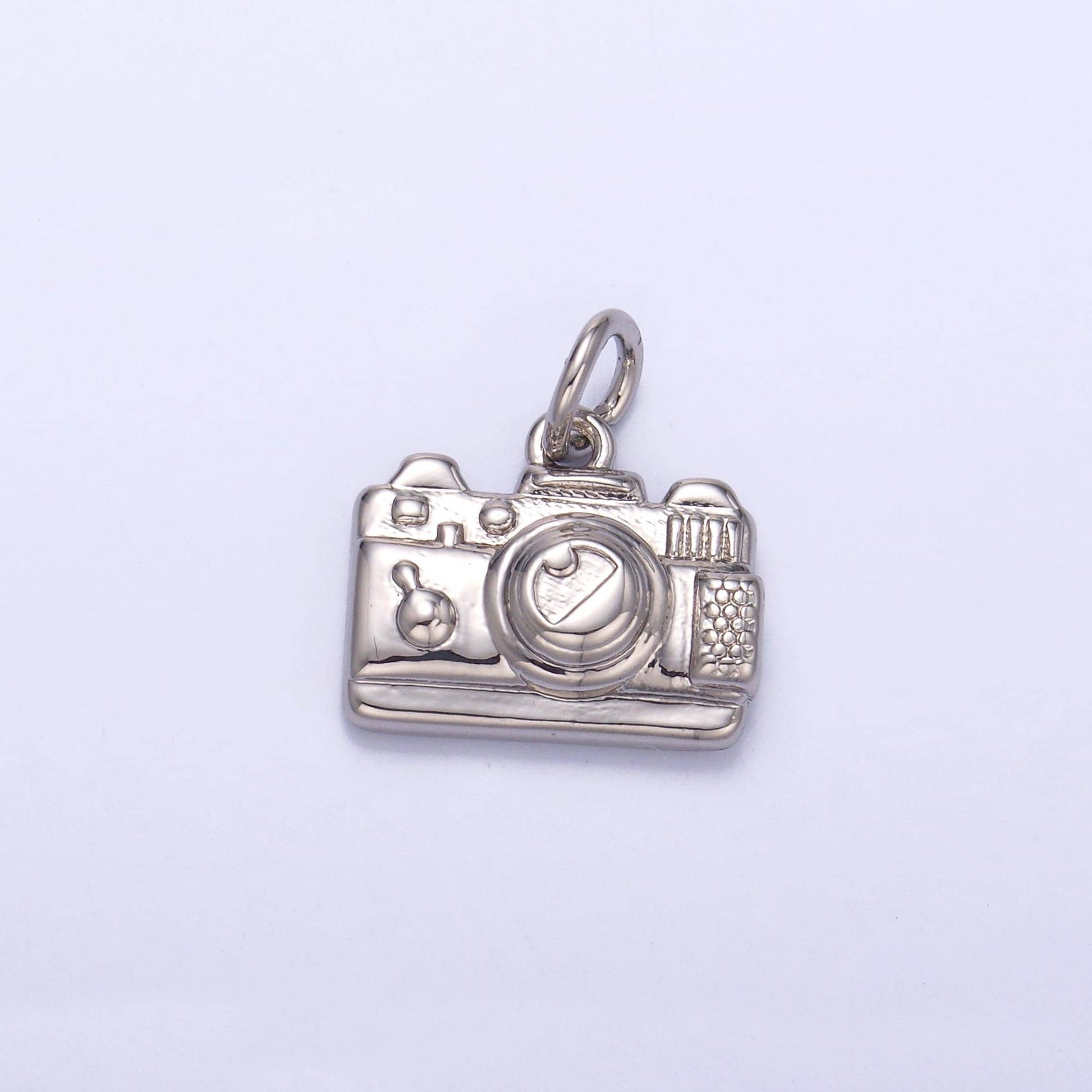 24k gold filled Mini camera Charm Silver photography pendant | N013
