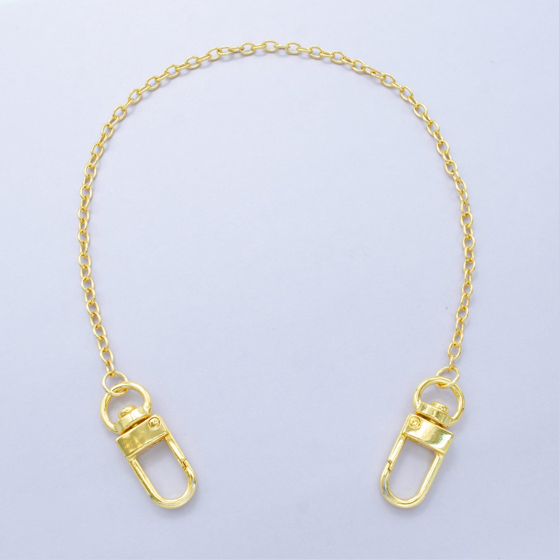 Long 24k Gold Filled Dainty Cable chain 11.5 inch for Party Bag Charm Supply DIY Supply for Purse Charm Jewelry Making WA-2932