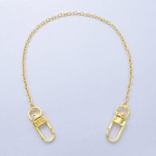 Long 24k Gold Filled Dainty Cable chain 11.5 inch for Party Bag Charm Supply DIY Supply for Purse Charm Jewelry Making WA-2932