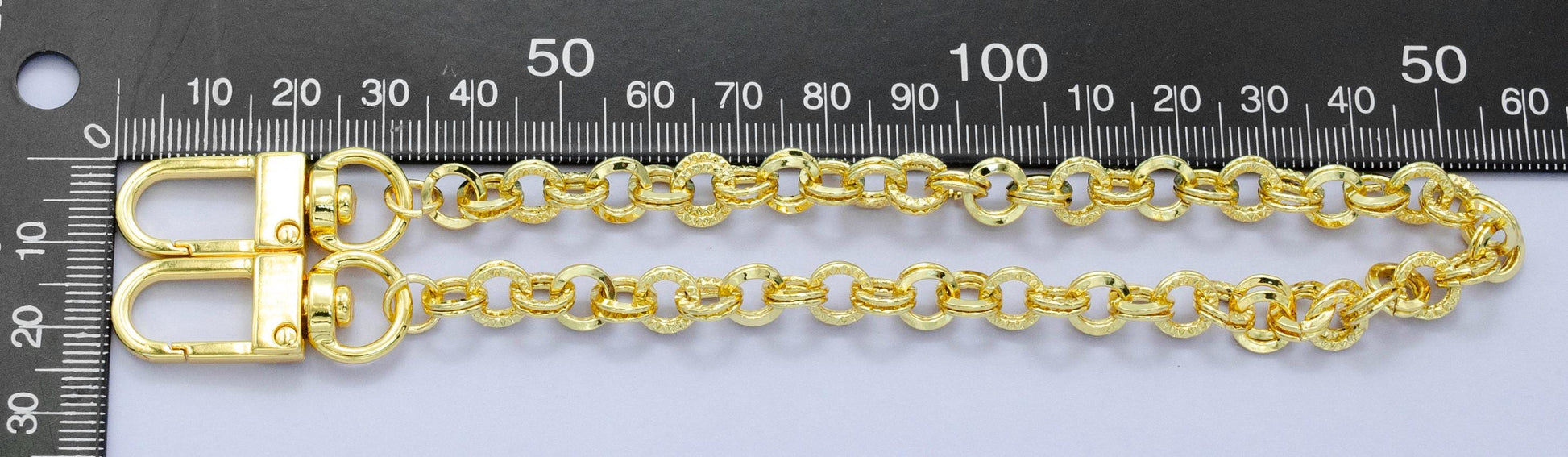 Long 24k Gold Filled Dainty Rolo chain 11.5 inch for Party Bag Charm Supply DIY Supply for Purse Charm Jewelry Making WA-2927
