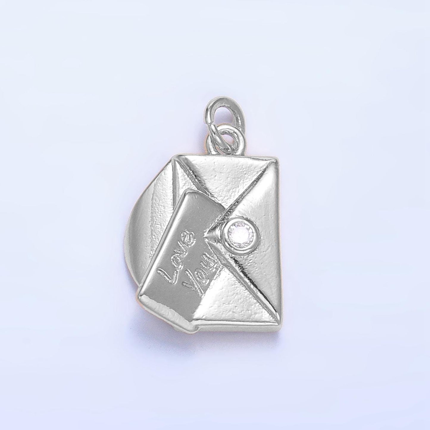 Dainty love letters gold charm envelope love you pendant dainty charm for diy jewelry making supply Love note Charm w101