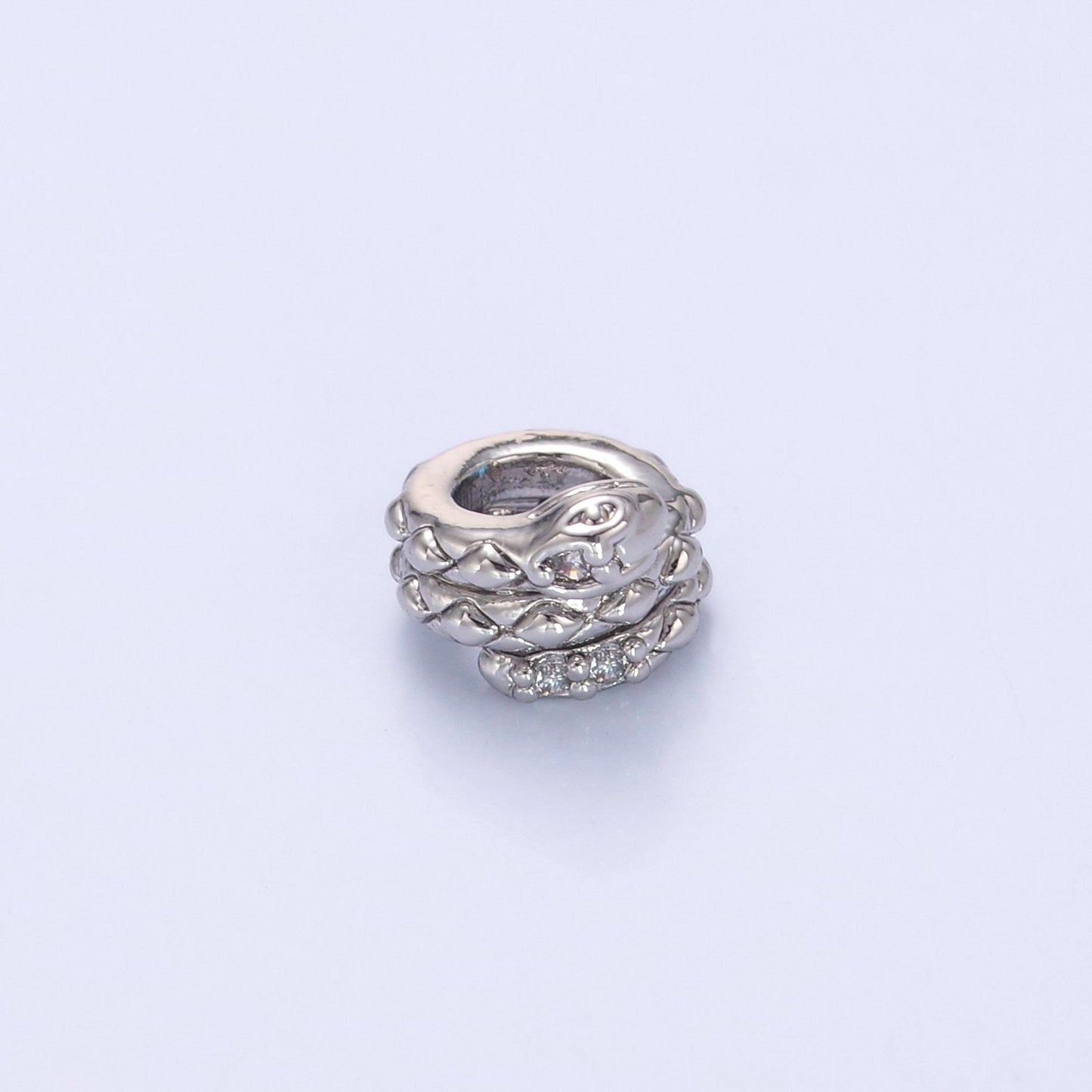 Mini 6.5mm Gold Filled Snake Spacer beads for diy beaded bracelet Necklace jewelry charms rondelle bead spacer bead size B-634