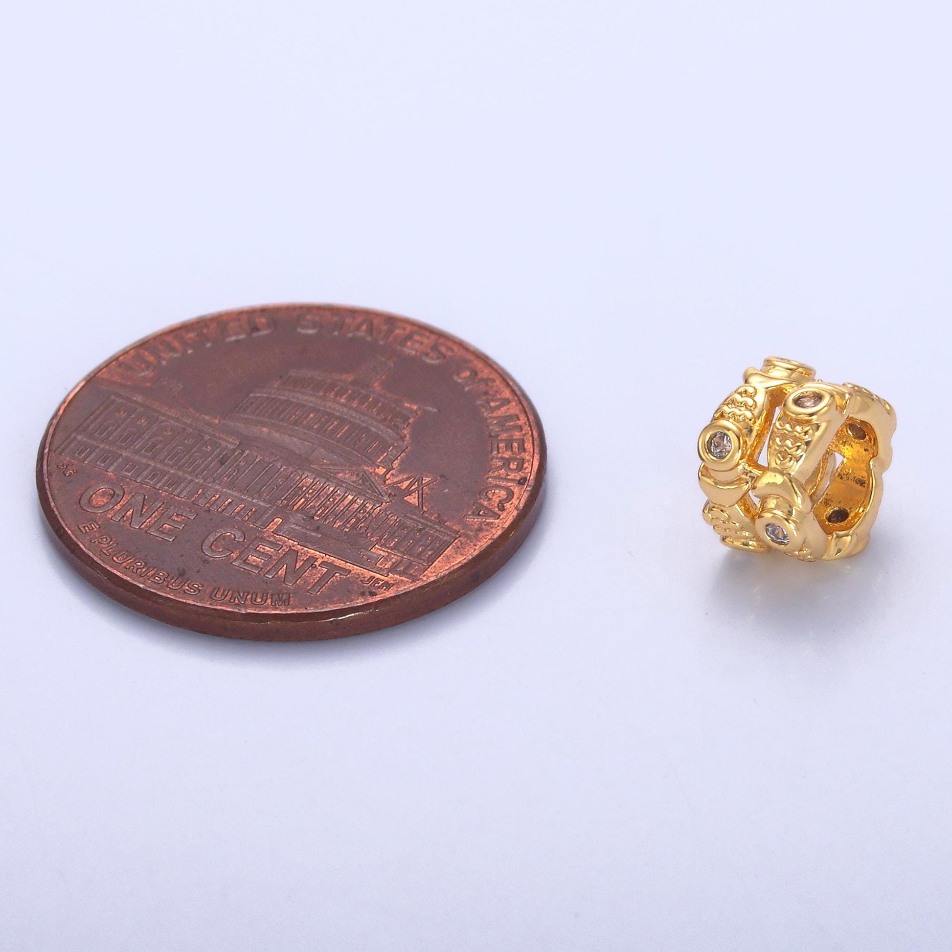 7mm Tube Gold Filled Spacer beads for diy beaded bracelet Necklace jewelry charms rondelle bead spacer bead B-646