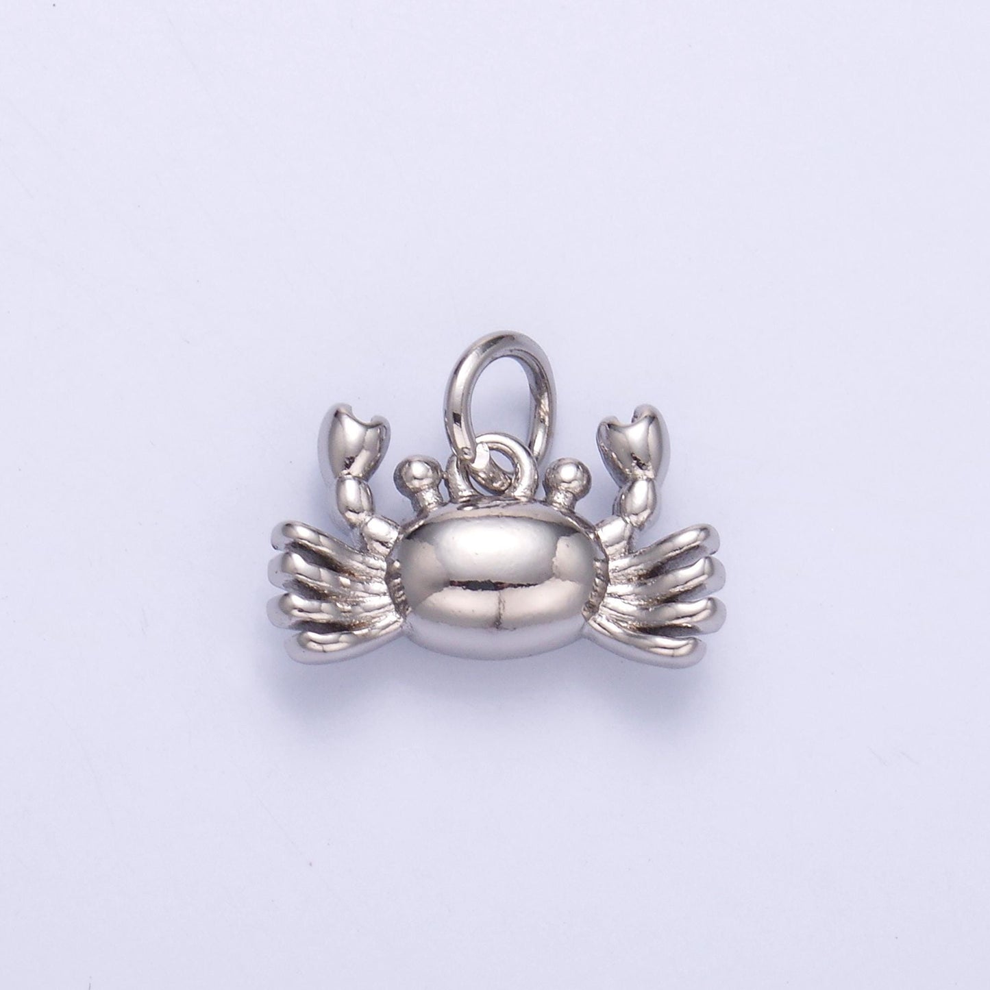 Mini Gold Crab Charm Silver King Crab Bracelet Charm Beach Ocean Underwater animal N-021