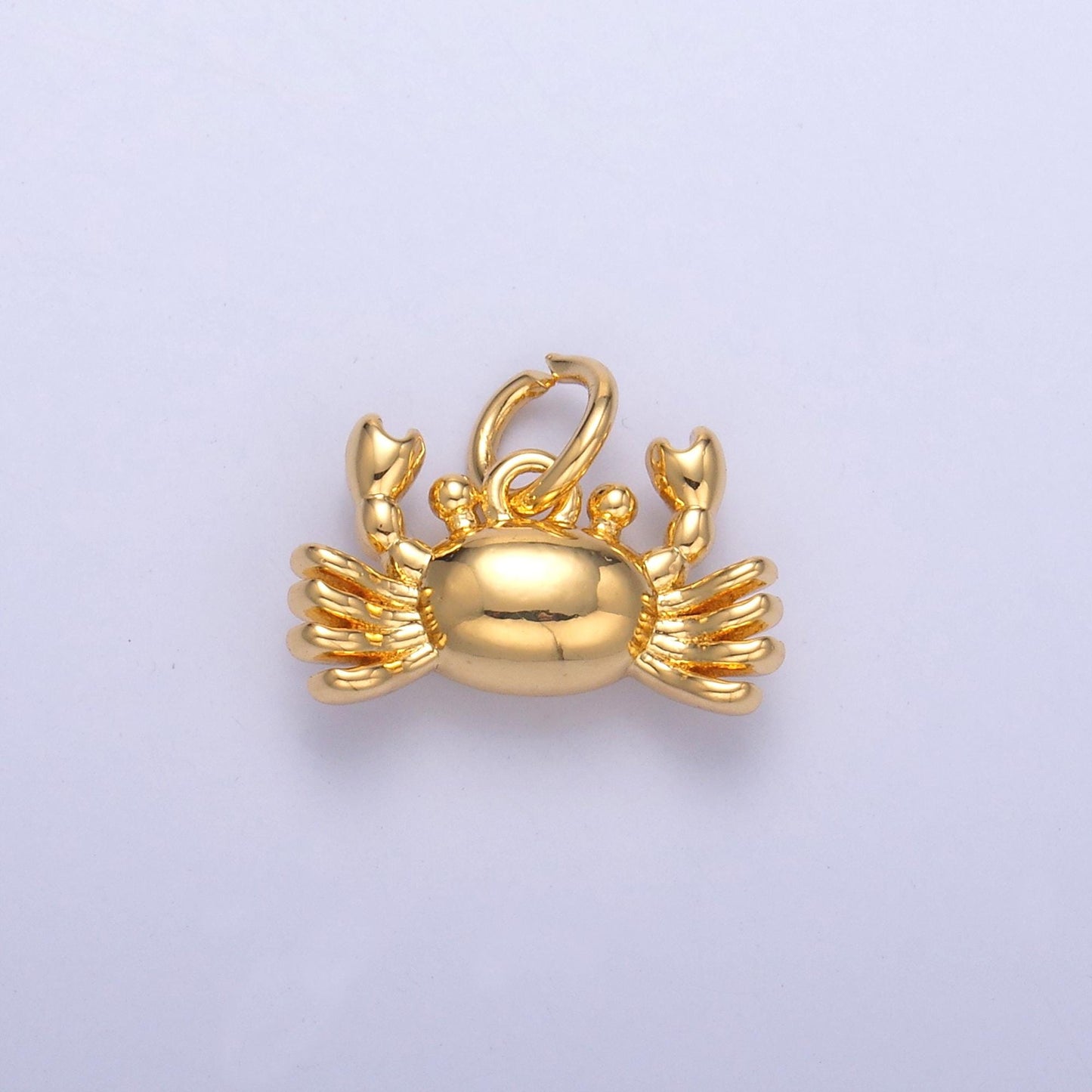Mini Gold Crab Charm Silver King Crab Bracelet Charm Beach Ocean Underwater animal N-021