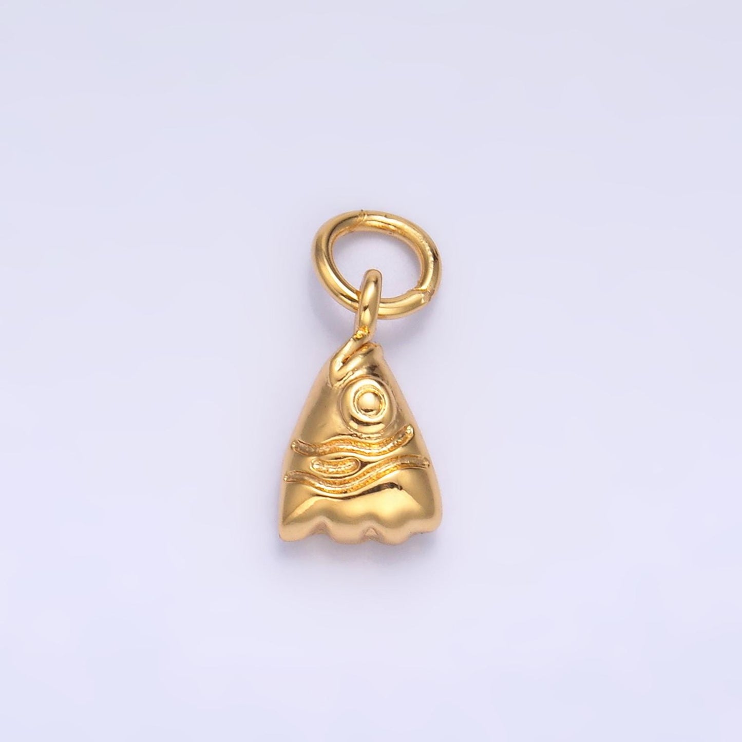 Silver Fish Charm 24K Gold Filled Fish Head Pendant Fisherman Bracelet Necklace for DIY Jewelry Making Supply W875