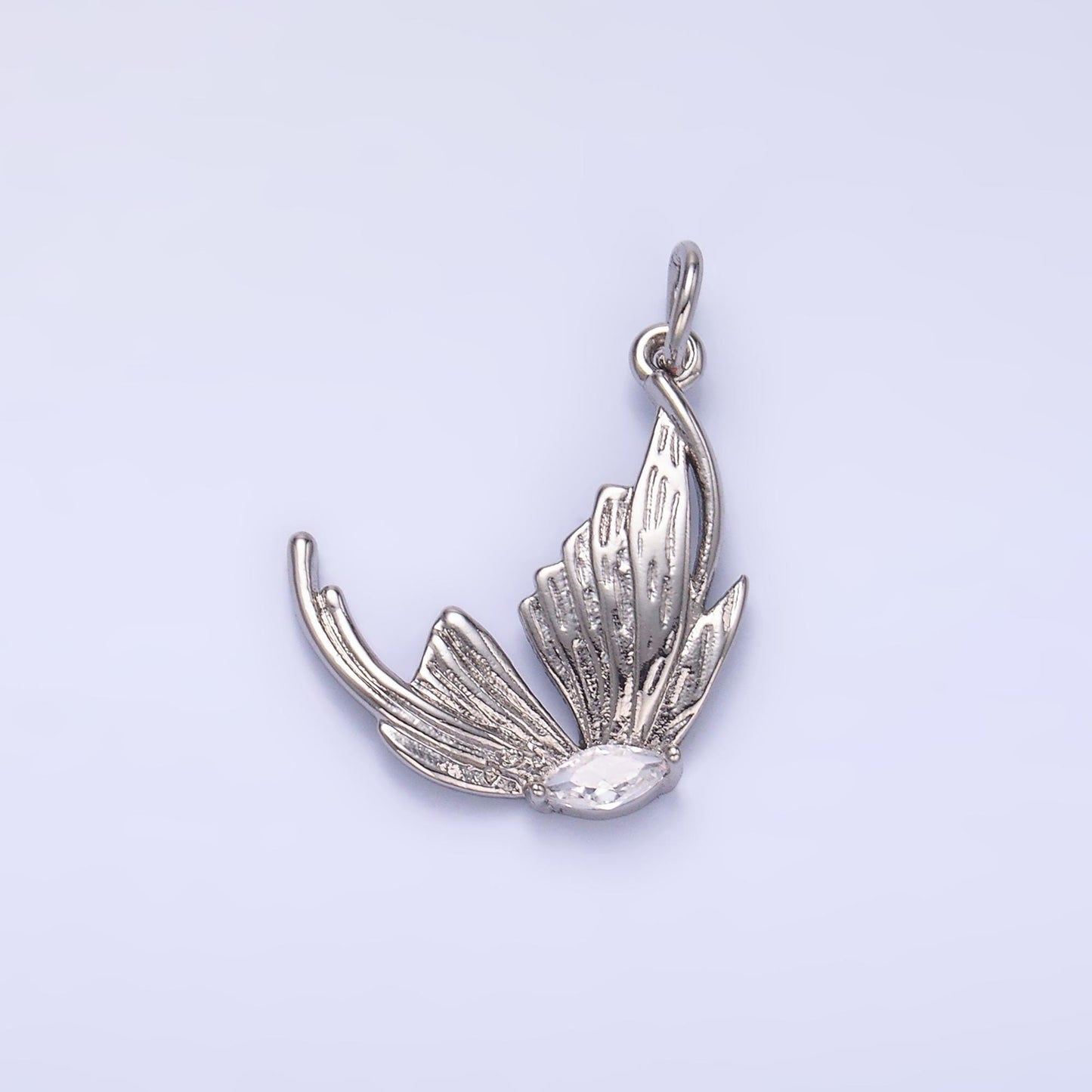 Cubic Butterfly Charm 24K Gold Filled Flower Pendant Floral Necklace for DIY Jewelry Making Supply M263