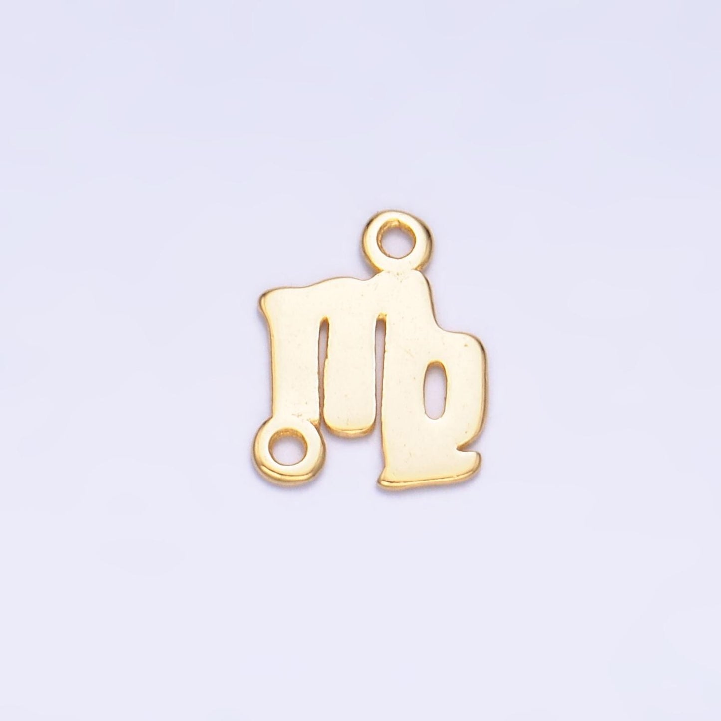 Gold Vermeil Sterling Silver Zodiac Sign Charm Connector for Necklace Bracelet Link Astrology Sign Personalized Jewelry Supplies SL-567
