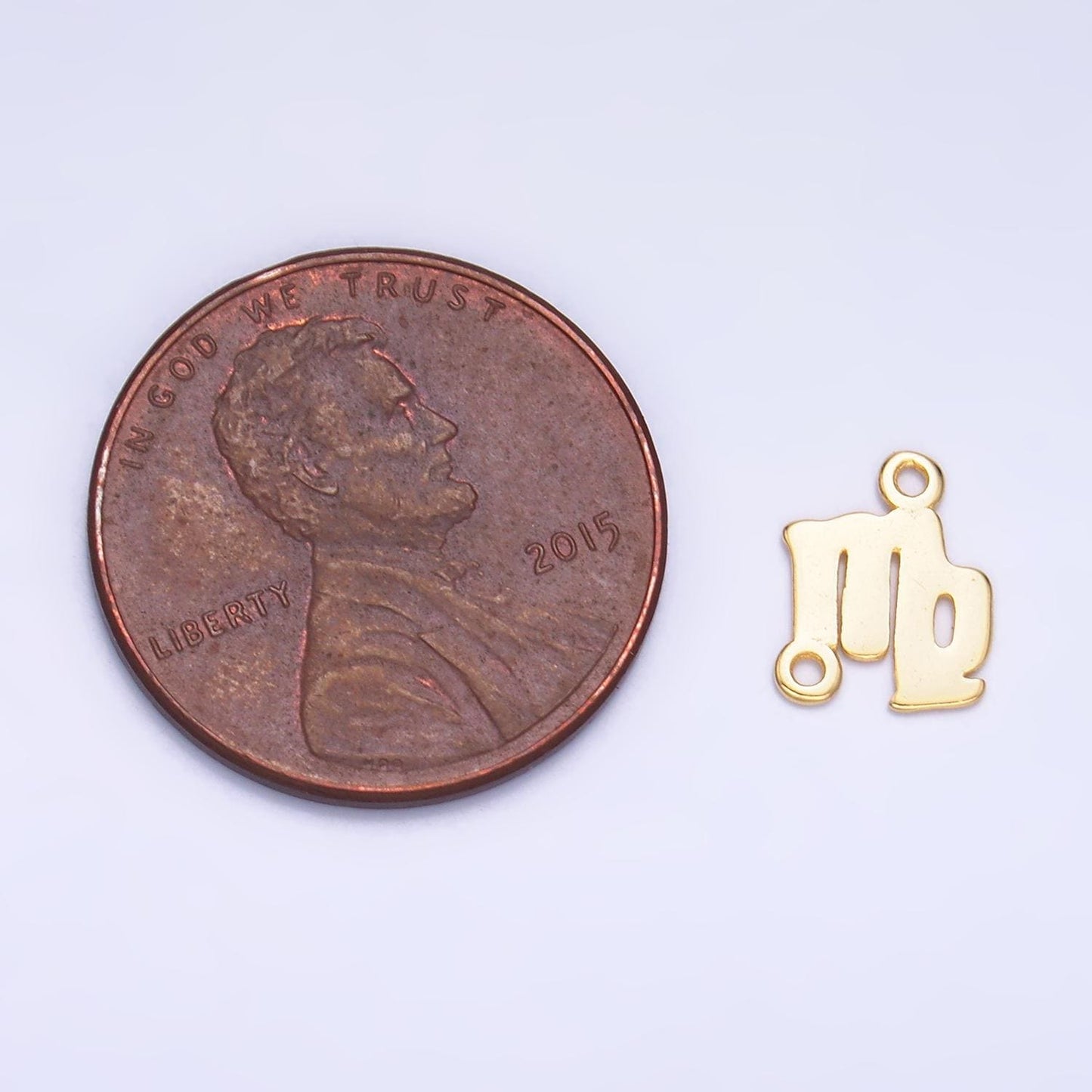 Gold Vermeil Sterling Silver Zodiac Sign Charm Connector for Necklace Bracelet Link Astrology Sign Personalized Jewelry Supplies SL-567