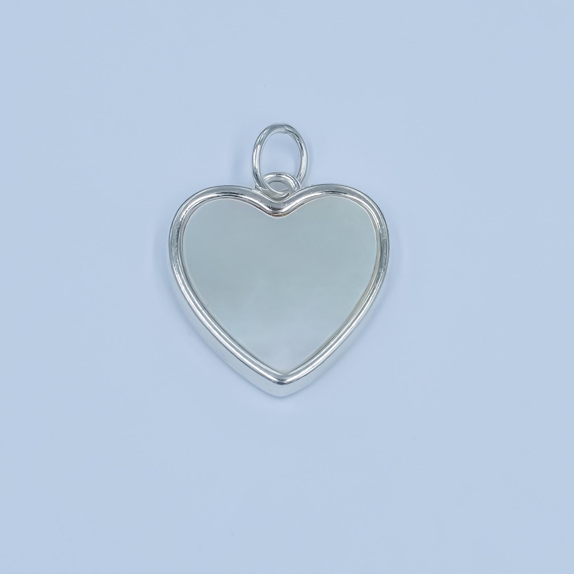 S925 Sterling Silver pearly white heart pendant shell pearl heart love charm | SL-641