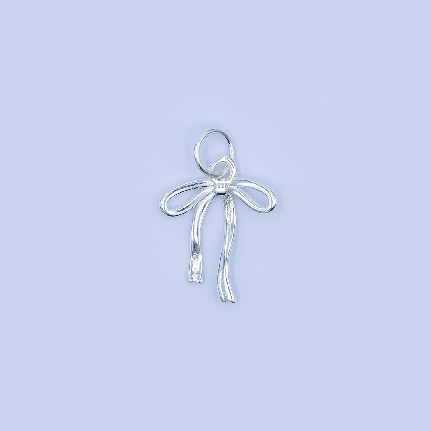 Mini Gold Vermeil bow charm for coquette girl jewelry bracelet earring necklace component add on charm s925 sterling silver finding SL-643
