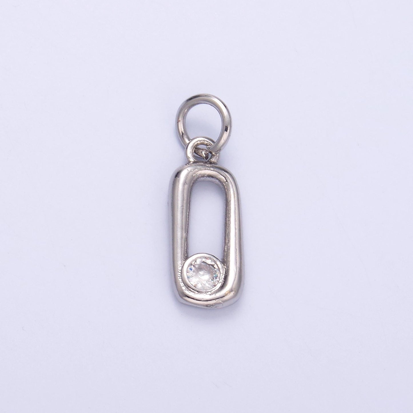 Mini safety pin charm in 24k gold Filled for bracelet earring necklace charm