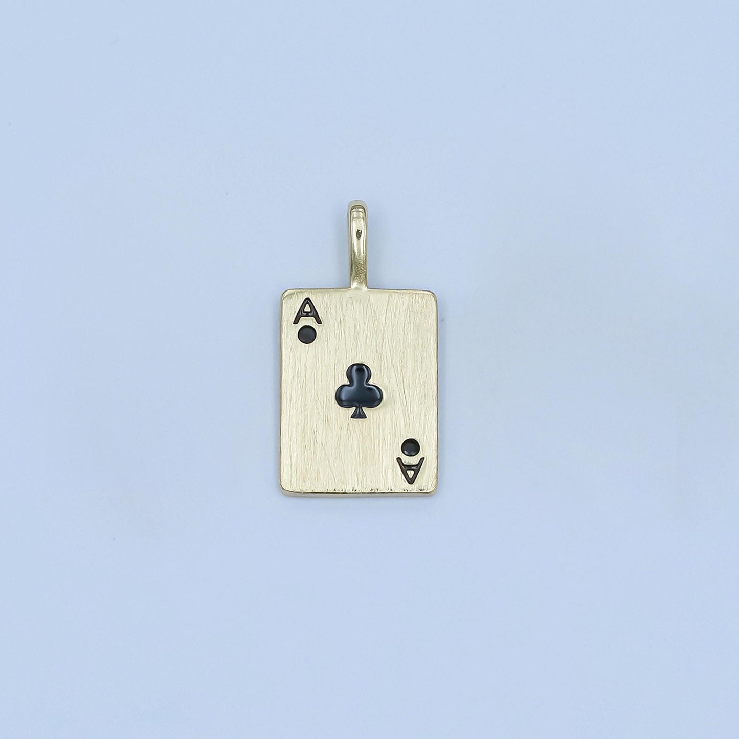 Dainty Gold heart ace playing card charm ace of spade poker pendant las vegas jewelry inspired AA-1449